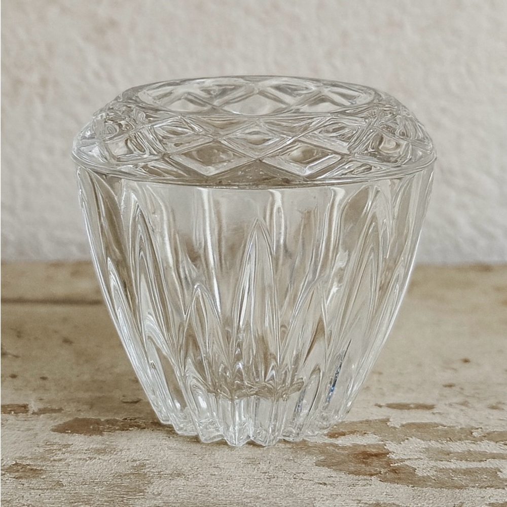Princess House HIGHLIGHTS Lead Crystal Votive Candle Holder Reversible Vase #872